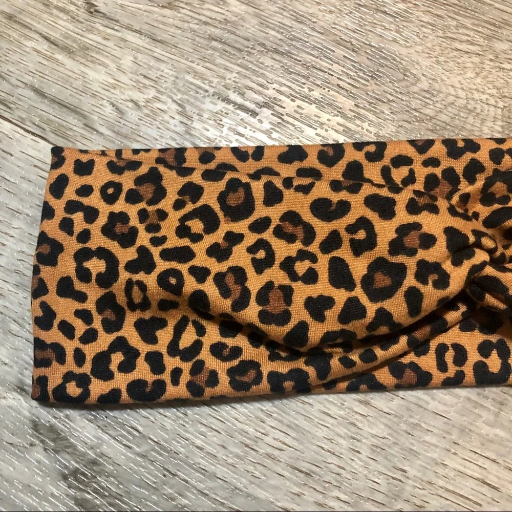Animal Print Twisted Headband Handmade NEW